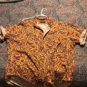 J Crew Button down short sleeve shirt.